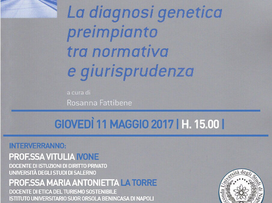 S. Maria Capua Vetere (Ce) 11.5.2016 | Presentazione libro diagnosi genetica preimpianto