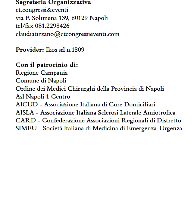 Napoli 21.2.2019 | La medicina di prossimità