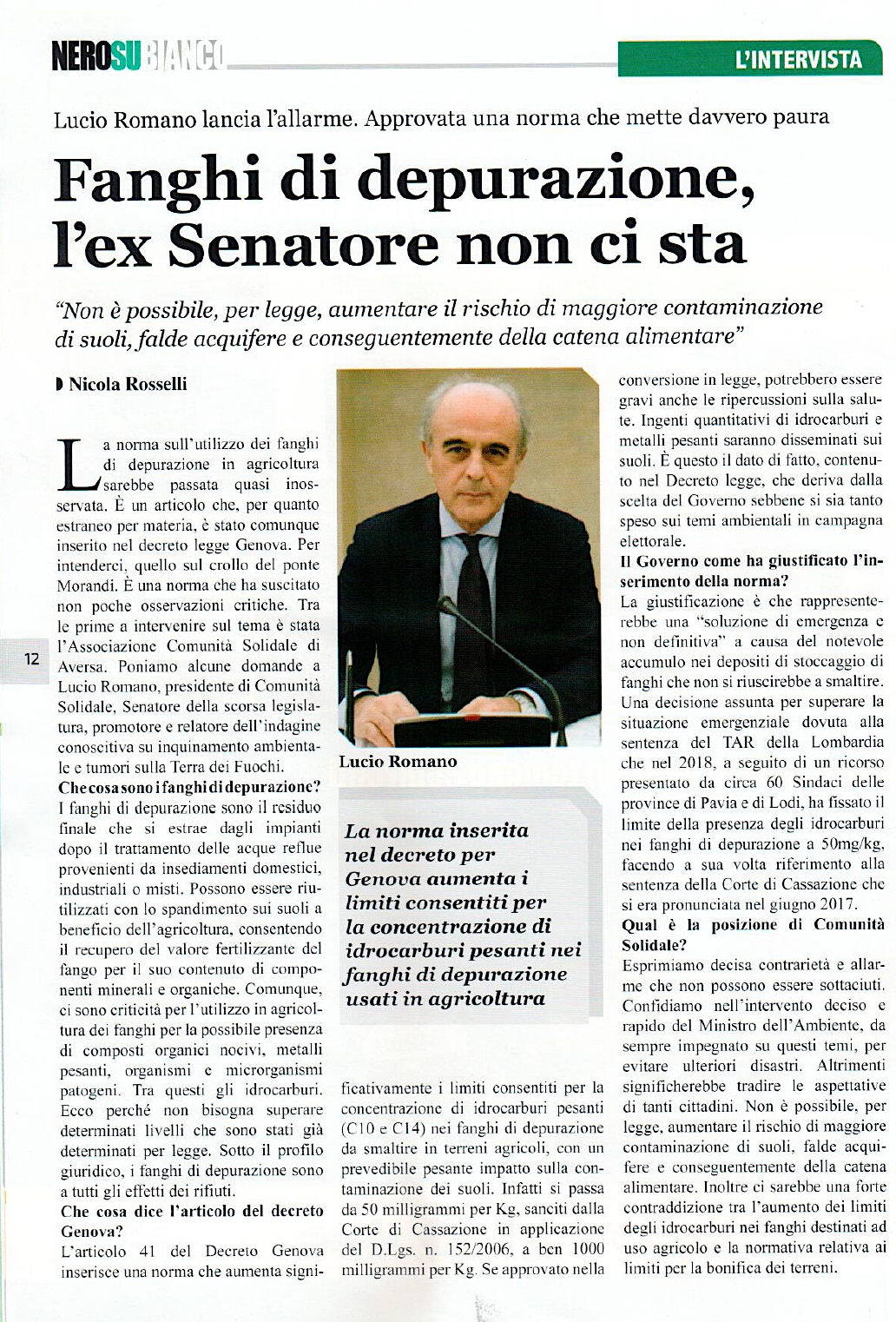 2018 (21c)-NeroSuBianco-Fanghi di depurazione Decreto Genova (28.10.201