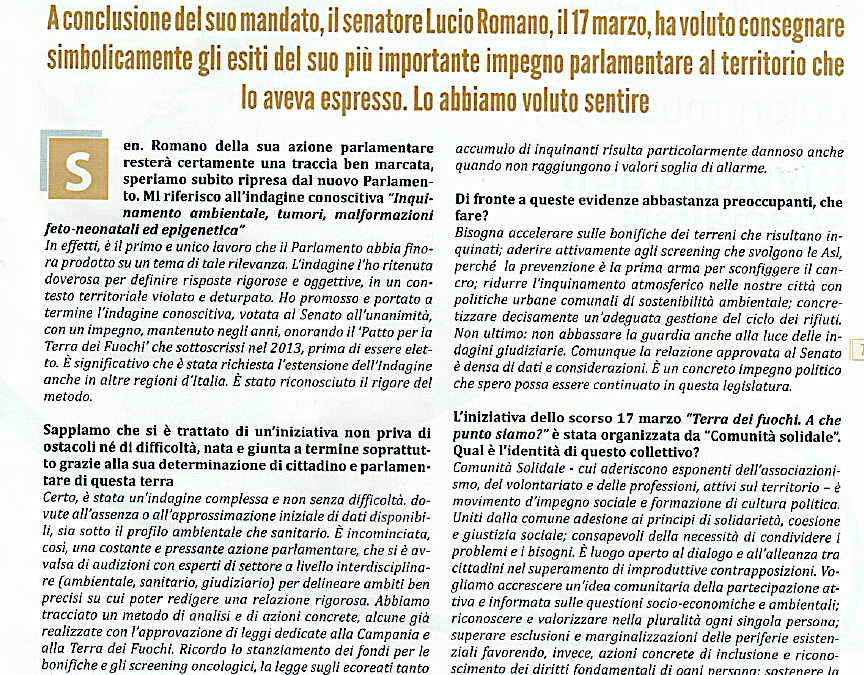 Osservatorio Cittadino 25.03.2018 | Terra dei Fuochi. A che punto siamo?