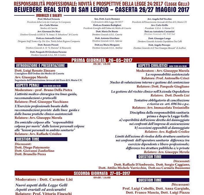 Caserta 26.05.2017 | Medicina legale e giurisprudenza