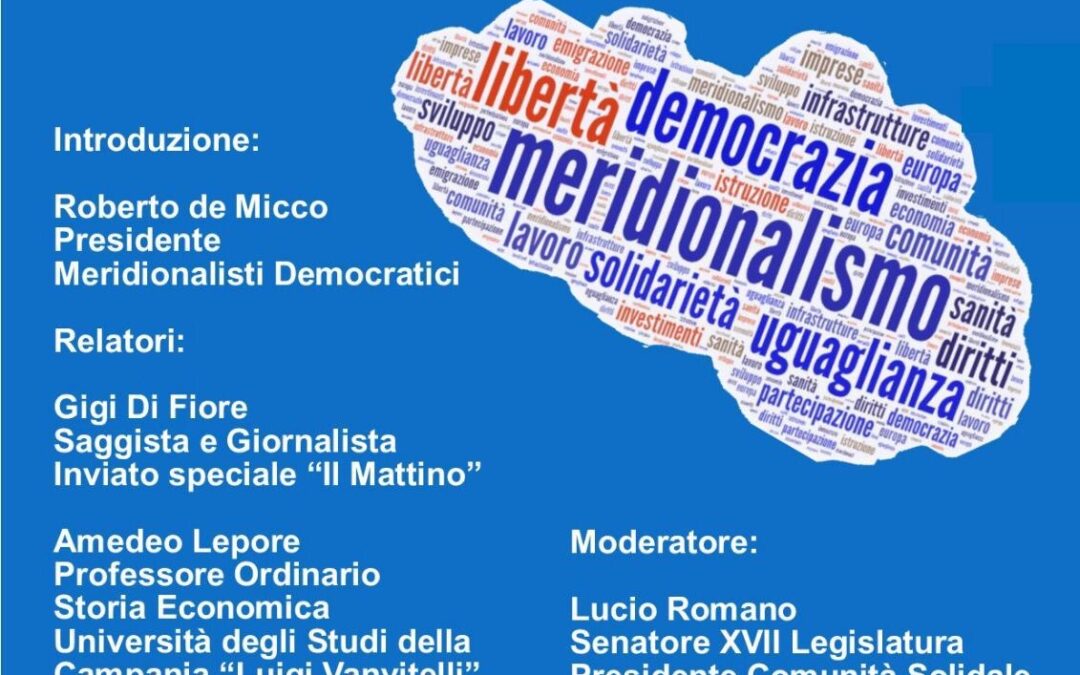 Napoli 16.11.2019 | Dialoghi sulla democrazia. L’uguaglianza territoriale: una nuova frontiera?