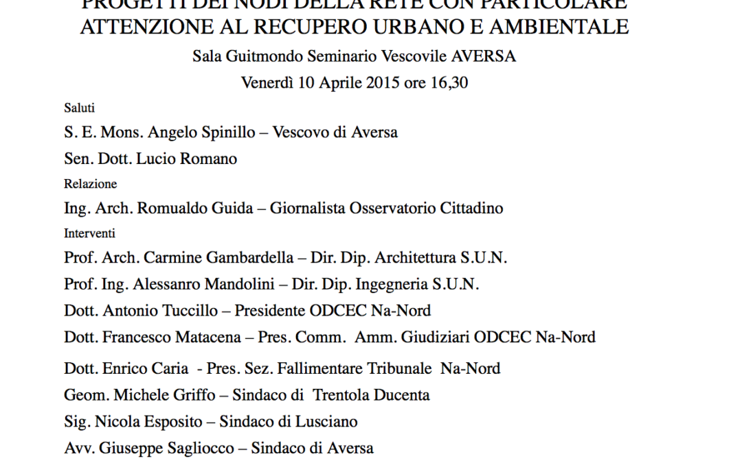 Aversa 10.4.2015 | I fondi strutturali europei