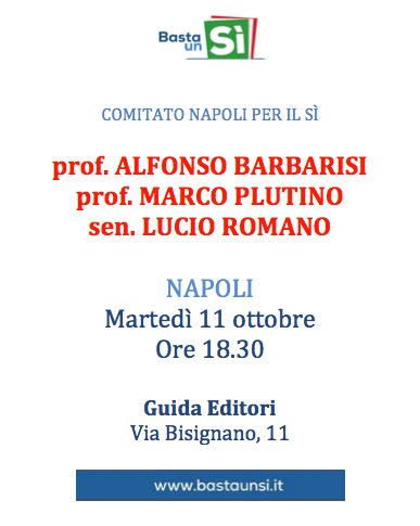 Napoli 11.10.2016 | Comitato Napoli per il SI