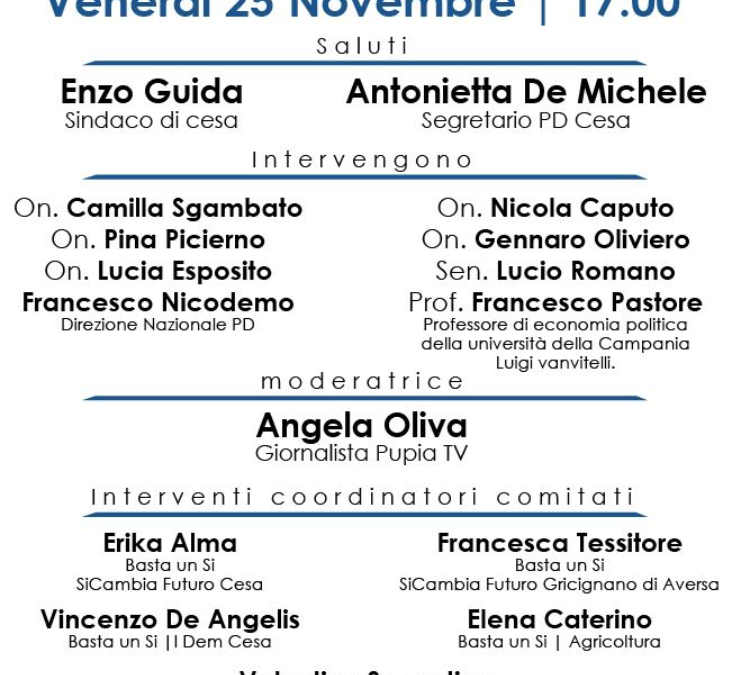 Cesa 25.11.2016 | Basta un Sì