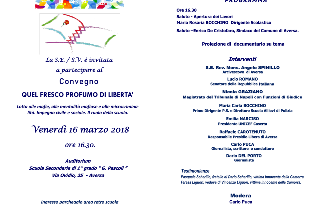 Aversa 16.3.2018 | Quel fresco profumo di libertà