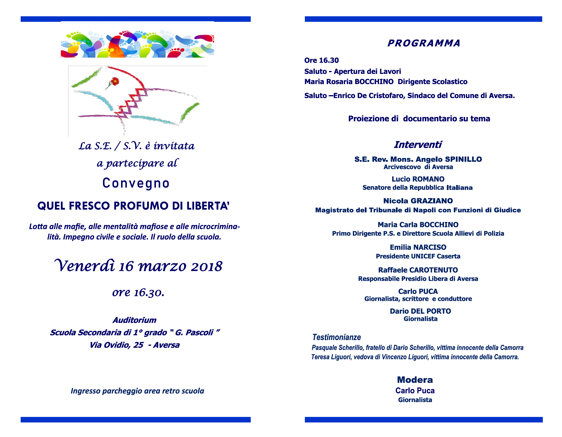 Convegno Legalità (Aversa, 16.3.18)