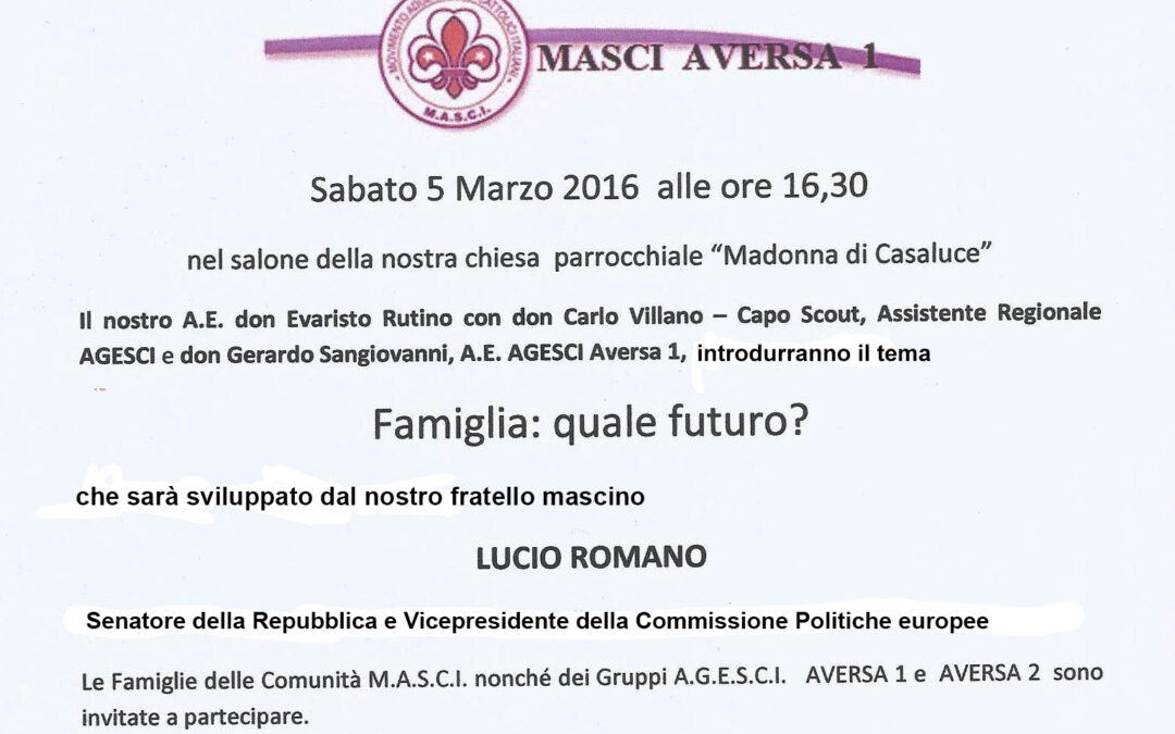 Aversa 5.3.2016 | Famiglia: quale futuro?