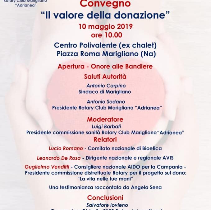 Marigliano 10.5.2019 | Il valore della donazione