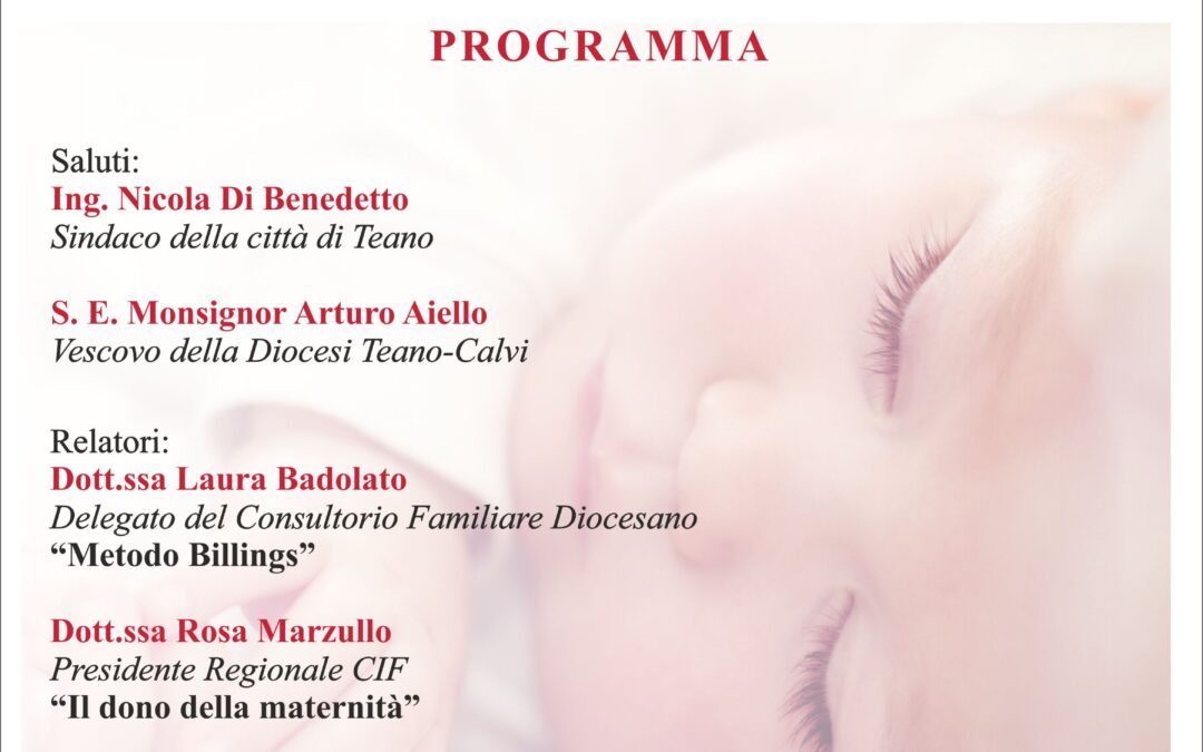 Teano 12.3.2016 | Giornata per la vita