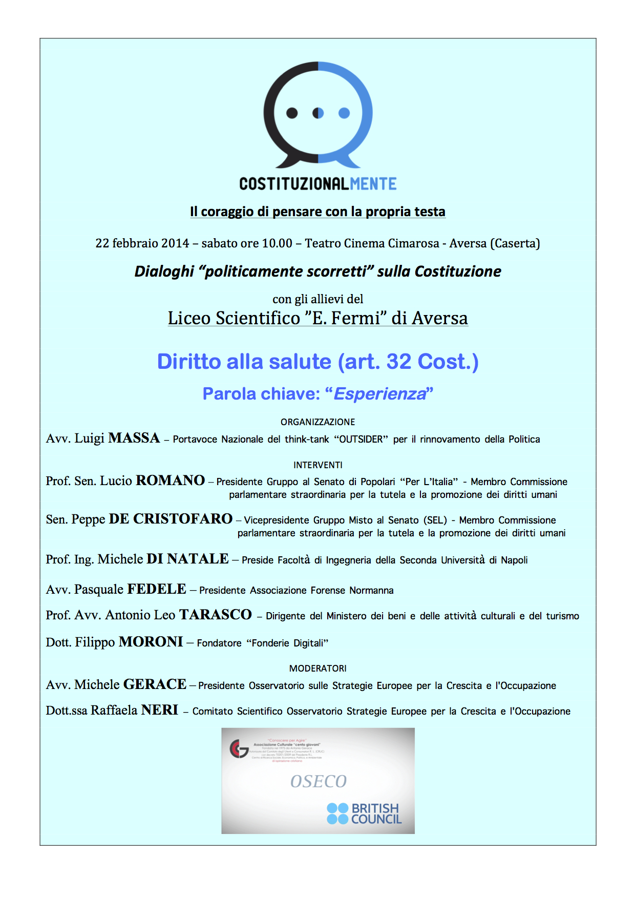 Aversa 22.2.2014 | Dialoghi sulla Costituzione