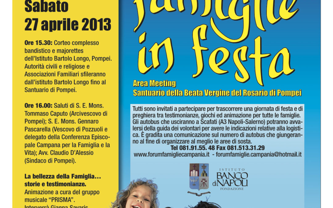 Pompei 27.4.2014 | Famiglie in festa