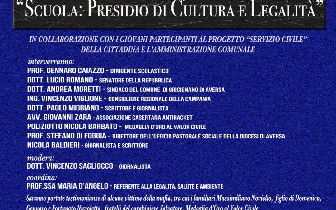Gricignano 24.03.2018 | Scuola: presidio di cultura e legalità