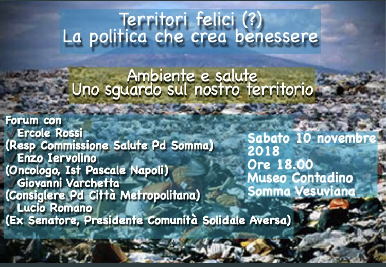 Somma Vesuviana 10.11.2018 | Ambiente e salute. Uno sguardo sul nostro territorio