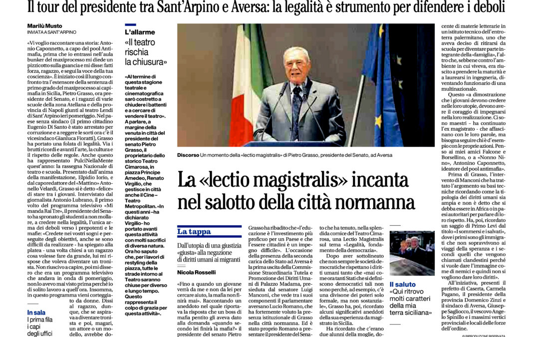 Il Mattino 10.5.2014 | Credete nei vostri sogni
