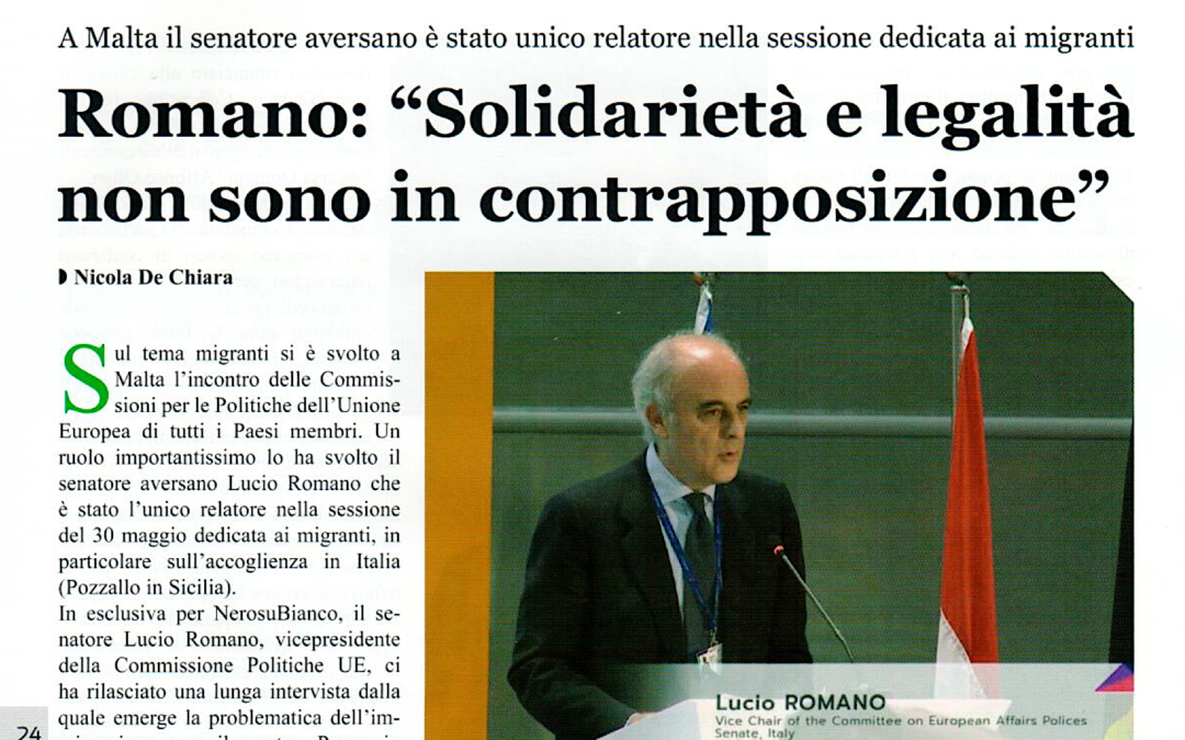 NeroSuBianco 11.6.2017 | Migranti: solidarietà e legalità non sono in contrapposizione
