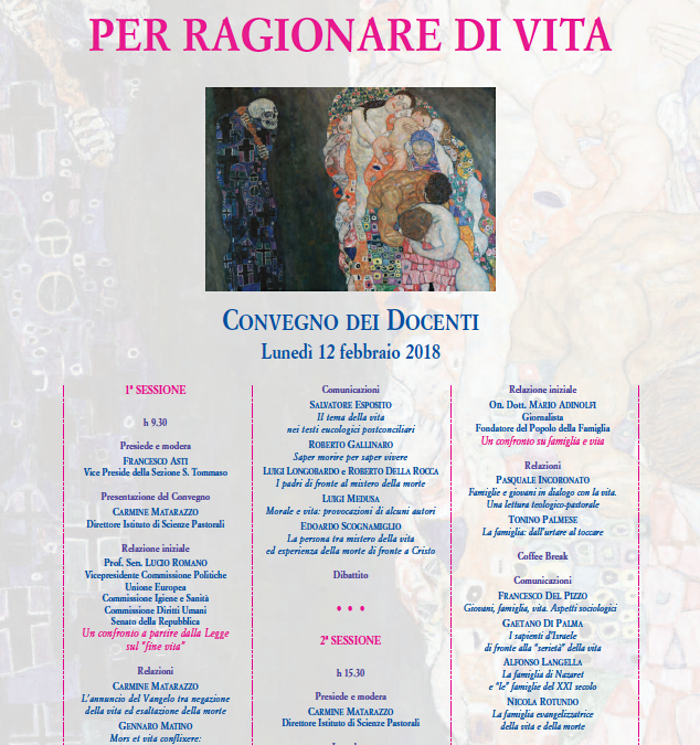 Napoli 12.2.2018 | Un confronto a partire dalla legge sul “fine vita”