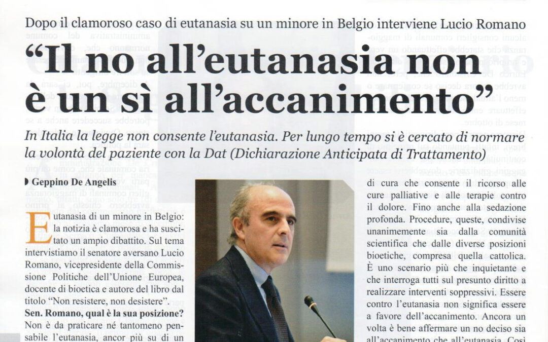 NeroSuBianco 2.10.2016 | Il no all’eutanasia non è un sì all’accanimento