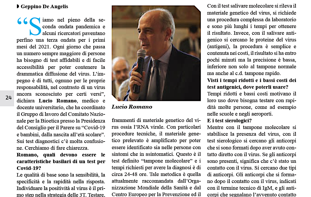 NeroSuBianco 15.11.2020 | Covid-19: facciamo chiarezza sui test