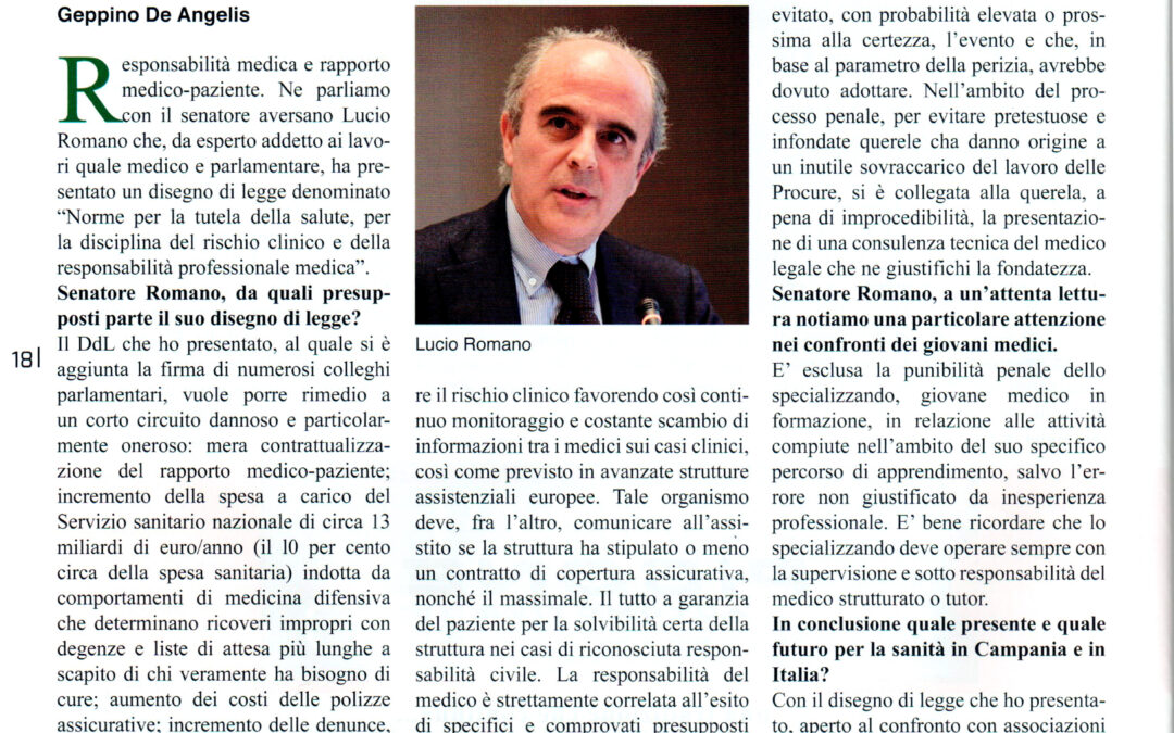 NeroSuBianco 31.12.2014 | Responsabilità medica e rischio clinico, si cambia?
