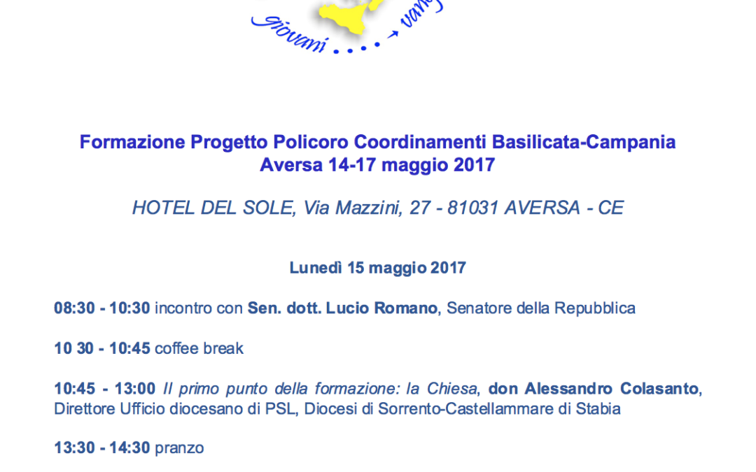 Aversa 15.5.2017 | Progetto Policoro