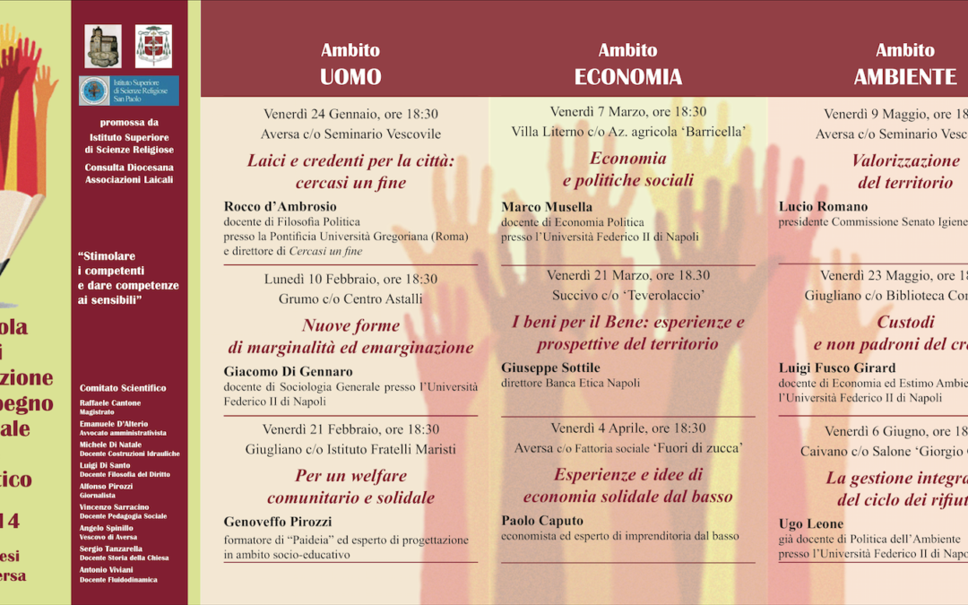 Aversa 9.5.2014 | Scuola di formazione all’impegno sociale  e politico