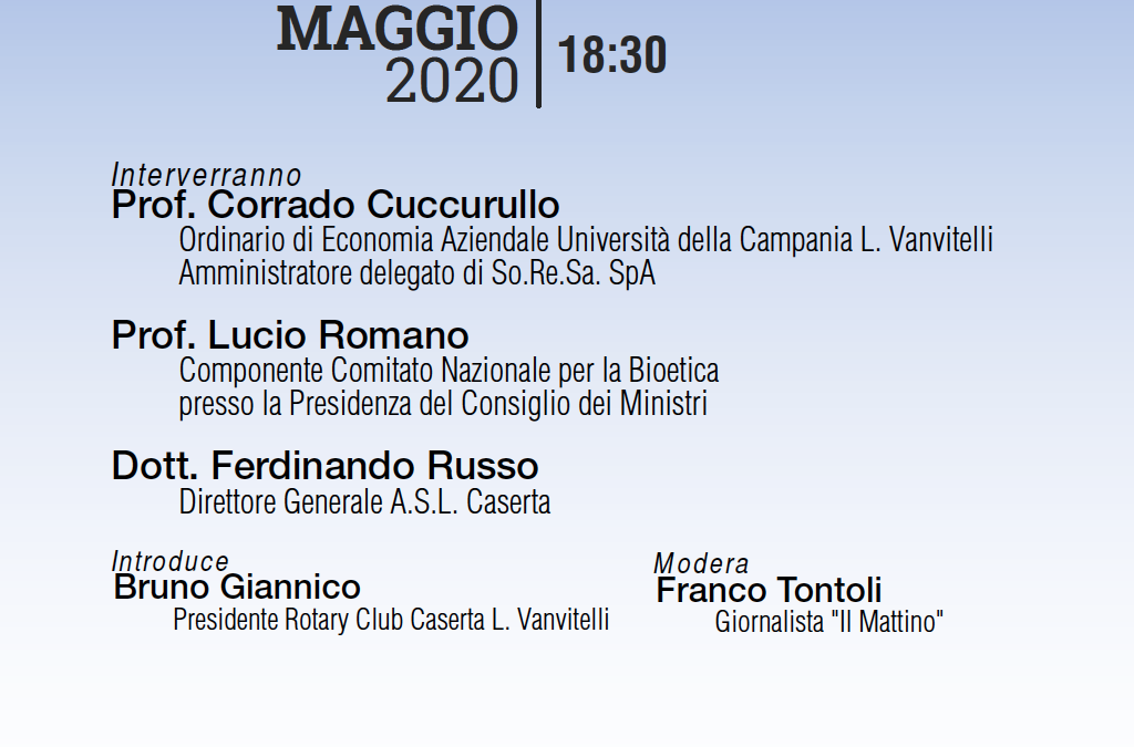 Webinar 18.5.2020 | Come sarà la Sanità Campana dopo il Covid-19?