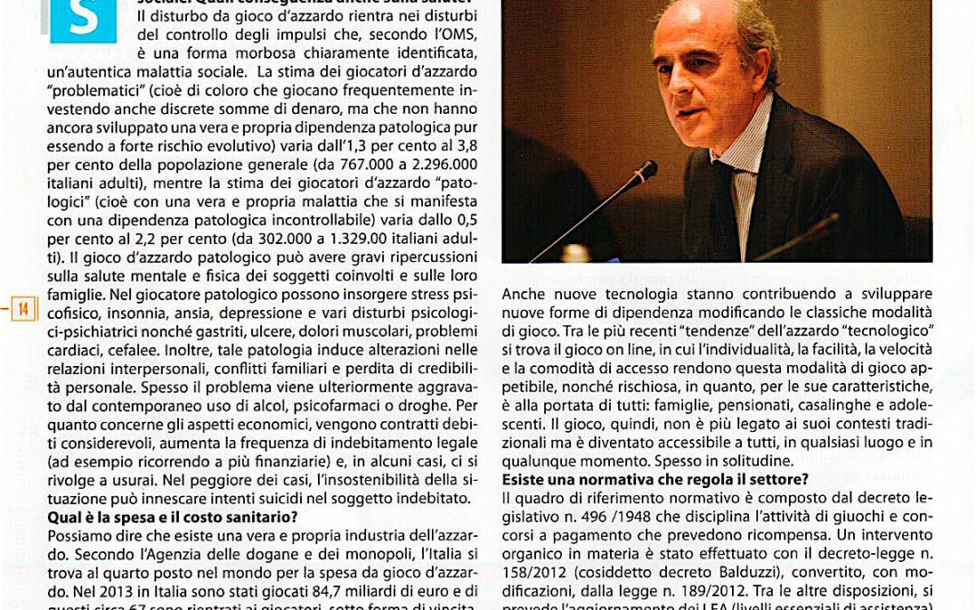Osservatorio Cittadino 17.1.2016 | Ludopatia e gioco d’azzardo