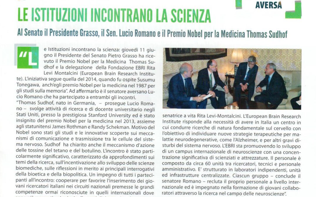 Osservatorio Cittadino 21.6.2015 | Le Istituzioni incontrano la scienza.