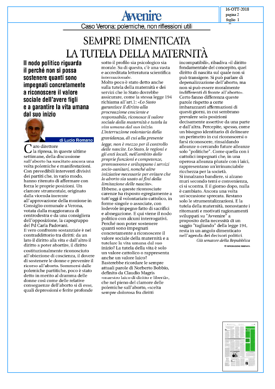 articolo aborto