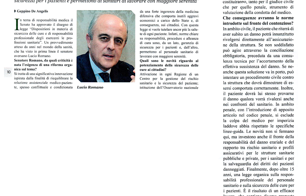 NeroSuBianco 5.2.2017 | Responsabilità dei medici, finalmente si cambia