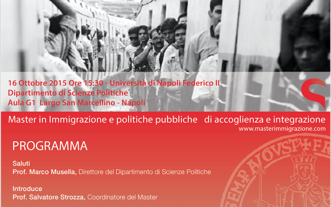 Napoli 16.10.2015 | Immigrazione e presenza straniera in Italia: passato, presente e futuro alla luce delle statistiche disponibili