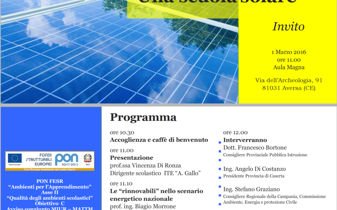Aversa 1.3.2016 | Una scuola solare