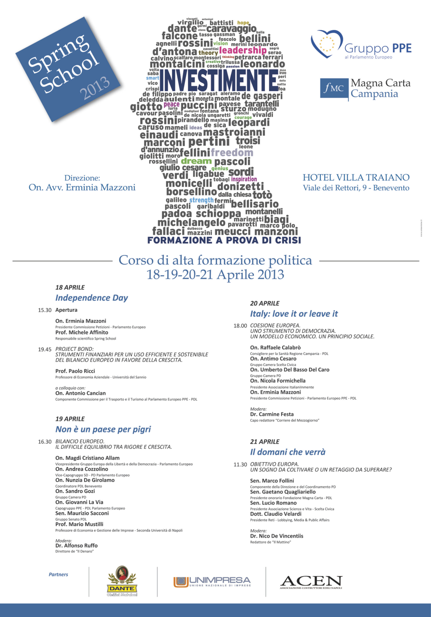 Benevento 21.4.2013 | Magna Carta-Spring School 2013