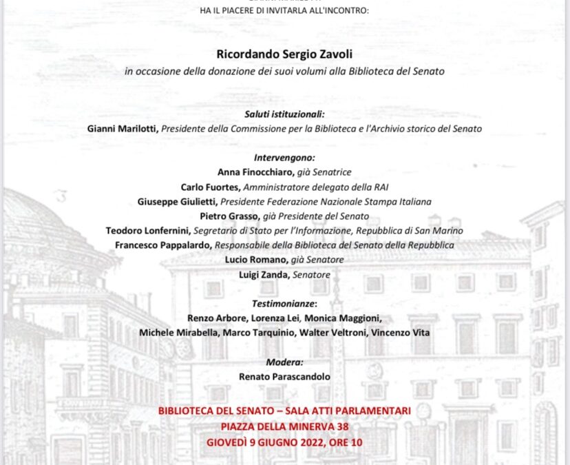 Ricordando Sergio Zavoli