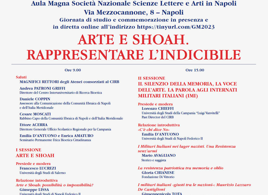 Giorno della Memoria. Arte e Shoah. Rappresentare l’indicibile