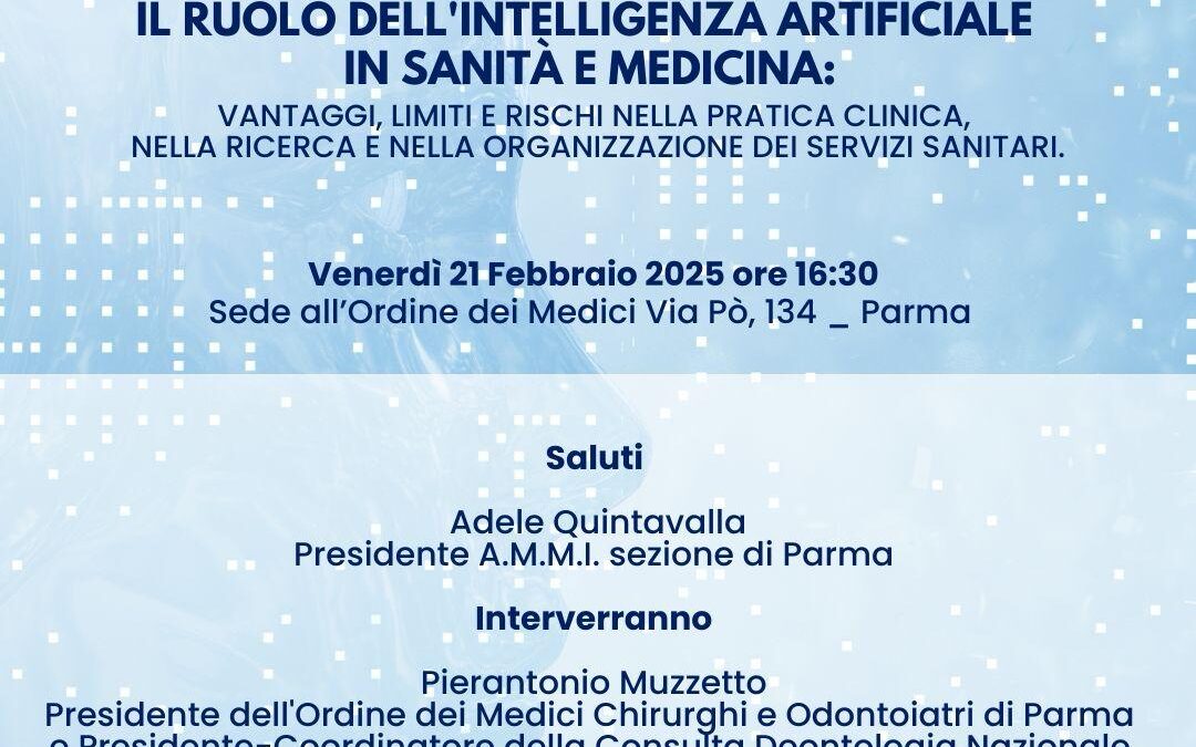 Il ruolo dell’intelligenza artificiale in sanità e medicina