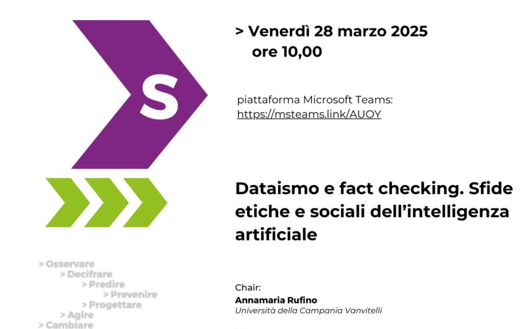 Dataismo e fact checking. Sfide etiche e sociali dell’intelligenza artificiale