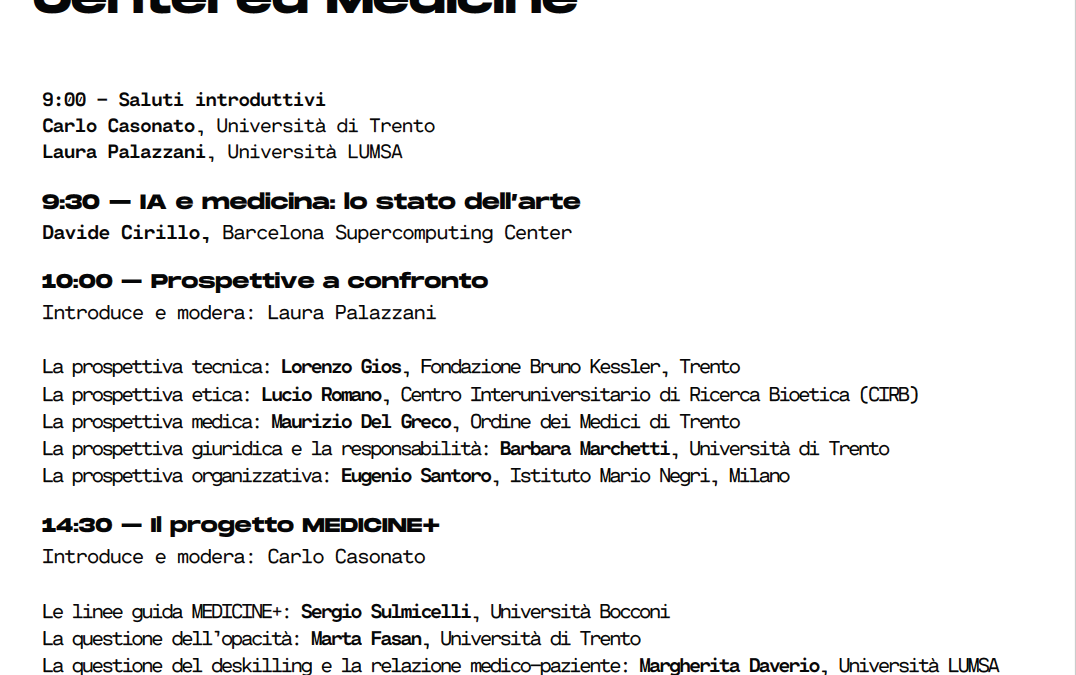 AI, Law and Ethics for an Augmented and Human-Centered Medicine
