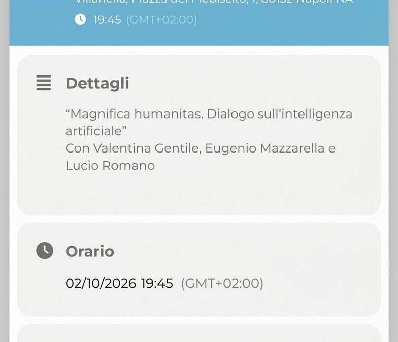 Magnifica Humanitas. Dialogo sull’intelligenza artificiale