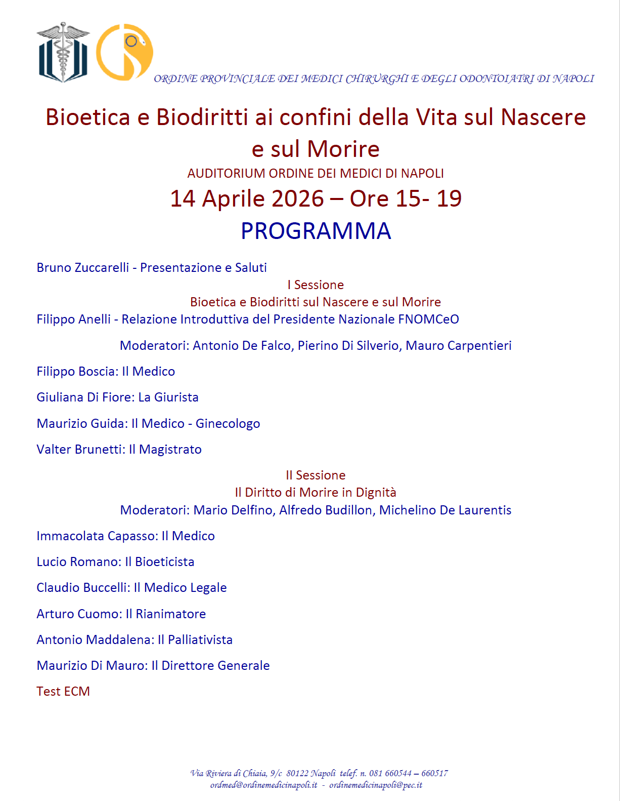 Bioetica e Biodiritti ai confini della Vita sul Nascere e sul Morire