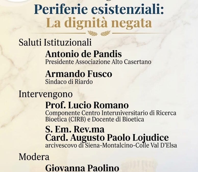 Periferie esistenziali: la dignità negata